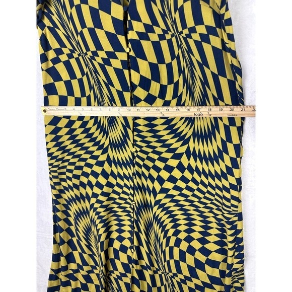 The Drop SIze M Karenbritchick Blue Green Button Down Maxi Dress - Picture 9 of 10